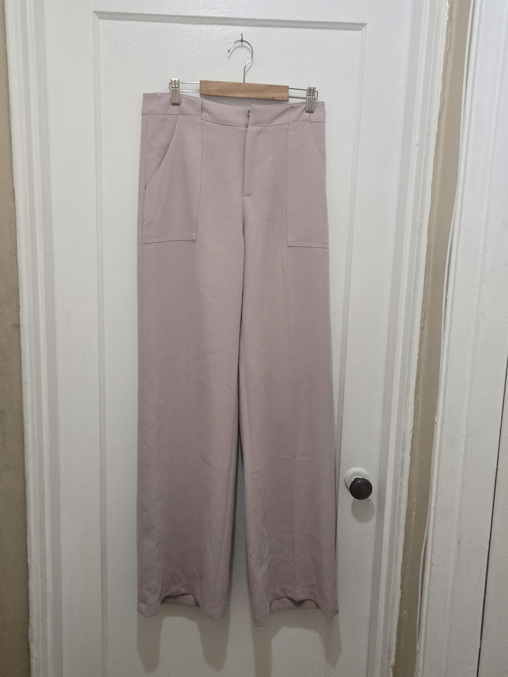 Lucy Paris Wide Leg Pants in Dusty Rose